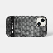 抽象芸術グリッドテクスチャ iPhoneケース (裏面横)