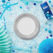 抽象芸術グリッドパターン ペーパープレート (パーティー)