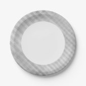 抽象芸術グリッドパターン ペーパープレート (正面)