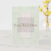 抽象芸術グリーティングカード カード (黄色い花)