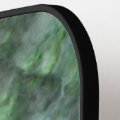 抽象芸術グリーンクォーツ大理石花崗岩 ピックルボールラケット (左詳細)