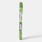 抽象芸術グリーンクリンクルシュレッダー紙テクスチャ Case-Mate iPhoneケース (裏面 / 右)