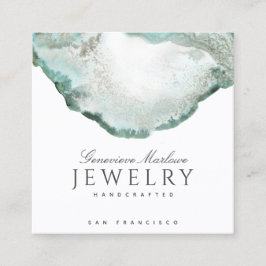 抽象芸術グリーンゲートジュエリー設計者 スクエア名刺