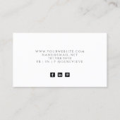 抽象芸術グリーンゲートジュエリー設計者 名刺 (裏面)