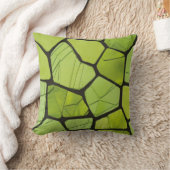抽象芸術グリーンジオメトリックモザイク クッション (ブランケット)