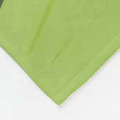 抽象芸術グリーンジオメトリックモザイク フリースブランケット (角)