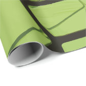 抽象芸術グリーンジオメトリックモザイク ラッピングペーパー (ロールコーナー)