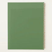 抽象芸術グリーンスパイラル自然アート プランナー手帳 (裏面)