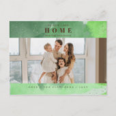 抽象芸術グリーンニューホームフォーホリデーズフォトムービング ポストカード (正面)