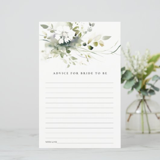 抽象芸術グリーンフローラアドバイスブライダルベビーシャワー (スタンド正面)