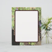 抽象芸術グリーンフローラカスタム紙シート (スタンド正面)