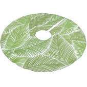 抽象芸術グリーンフローラ、シームレスな背景。 ブラッシュドポリエステルツリースカート (アングル)