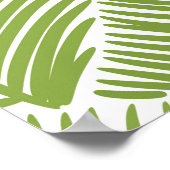 抽象芸術グリーンフローラ、シームレスな背景。 ポスター (角)