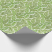 抽象芸術グリーンフローラ、シームレスな背景。 ラッピングペーパー (角)