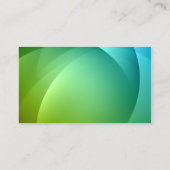 抽象芸術グリーンホーム介護気にビジネスカード 名刺 (裏面)