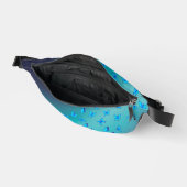 抽象芸術グリーンムーンと蝶 ファニーパック (見開き)