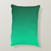 抽象芸術グリーンライトコントラストピュアカラートレンドモ アクセントクッション (裏面(縦))