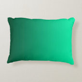 抽象芸術グリーンライトコントラストピュアカラートレンドモ アクセントクッション (裏面)