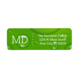 抽象芸術グリーンライムドロップ ラベル