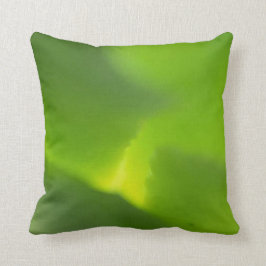 抽象芸術グリーンリーフとイエローリーフ クッション