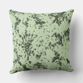 抽象芸術グリーン大理石の投げ絵を描付き クッション (裏面)