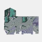 抽象芸術グリーン大理石スワールアート優先ボックス フェイバーボックス (折り畳みなし)