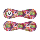 抽象芸術グリーン、赤の壁紙 野球ボール (パネル)