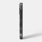 抽象芸術グレイ拡散 iPhoneケース (左側面)