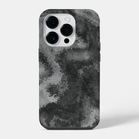 抽象芸術グレイ拡散 iPhoneケース (裏面)