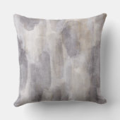 抽象芸術グレーとタンウォータカラー クッション (裏面)