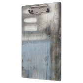 抽象芸術グレーとブルー絵画ズ クリップボード (左)