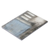 抽象芸術グレーとブルー絵画ズ ノートブック (左側)