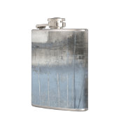 抽象芸術グレーとブルー絵画ズ フラスク (左)