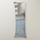 抽象芸術グレーとブルー絵画ズ ボディピロー (正面縦)