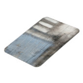 抽象芸術グレーとブルー絵画ズ マグネット (左側)