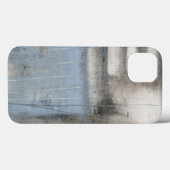 抽象芸術グレーとブルー絵画ズ Case-Mate iPhoneケース (裏面 (横))