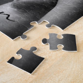 抽象芸術グレーカップルのジグソーパズル ジグソーパズル (側面)