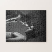抽象芸術グレーカップルのジグソーパズル ジグソーパズル (横)