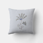 抽象芸術グレースケサイケデリックール花 クッション (裏面)