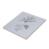 抽象芸術グレースケサイケデリックール花 タイル (側面)