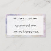 抽象芸術グレートーン紙テクスチャ 名刺 (裏面)