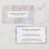 抽象芸術グレートーン紙テクスチャ 名刺 (正面/裏面)