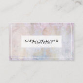 抽象芸術グレートーン紙テクスチャ 名刺 (正面)