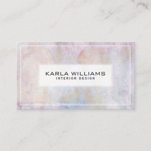抽象芸術グレートーン紙テクスチャ 名刺 (正面)