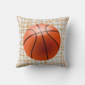 抽象芸術グレーバスケットボールボーイズ誕生記録 クッション (裏面)