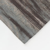 抽象芸術グレーブラウンアート フリースブランケット (角)