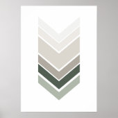 抽象芸術グレープリント。幾何モダンウォールアート ポスター (正面)