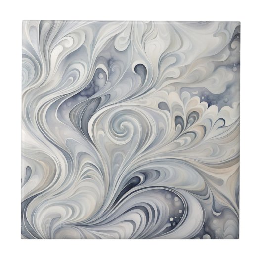 抽象芸術グレ離れーズ2セラミックタイル タイル (正面)