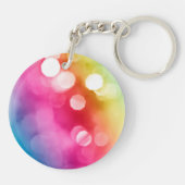 抽象芸術グローアクリルキーチェーン キーホルダー (裏面)