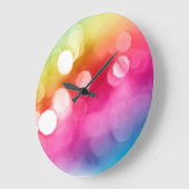 抽象芸術グローウォールクロック ラージ壁時計 (傾斜)